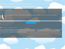 Tablet Screenshot of christine-wellnesscoach.blogspot.com