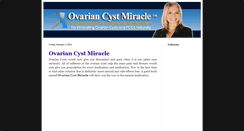 Desktop Screenshot of ovarian-cystmiracle.blogspot.com