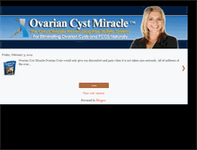 Tablet Screenshot of ovarian-cystmiracle.blogspot.com