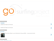 Tablet Screenshot of gosurfingproject.blogspot.com