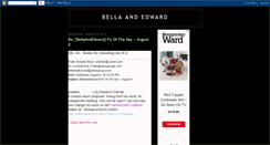 Desktop Screenshot of bellaandedwardblog.blogspot.com