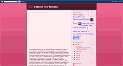 Desktop Screenshot of fashiontofashions.blogspot.com