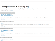 Tablet Screenshot of luwangfinance.blogspot.com
