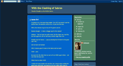 Desktop Screenshot of clashingsabres.blogspot.com