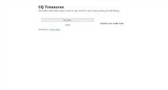 Desktop Screenshot of cqtreasures.blogspot.com