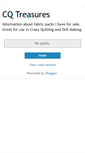 Mobile Screenshot of cqtreasures.blogspot.com