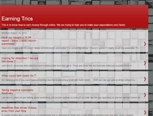 Tablet Screenshot of earningtrics.blogspot.com