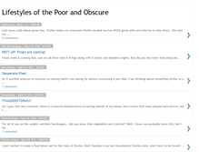 Tablet Screenshot of lifestylesofthepoorandobscure.blogspot.com