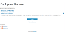 Tablet Screenshot of employment-resource.blogspot.com