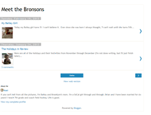 Tablet Screenshot of meetthebronsons.blogspot.com