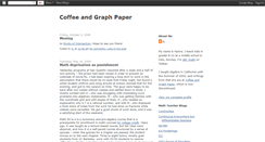 Desktop Screenshot of coffeeandgraphpaper.blogspot.com