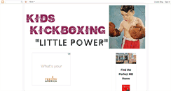 Desktop Screenshot of kidskickboxing.blogspot.com