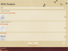 Tablet Screenshot of ngotenders.blogspot.com