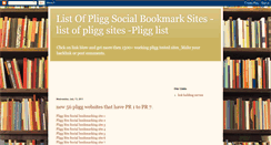 Desktop Screenshot of list-of-social-bookmark-site.blogspot.com