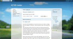 Desktop Screenshot of 42195metersbloggen.blogspot.com