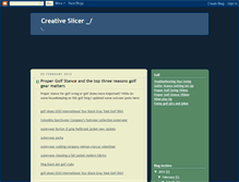 Tablet Screenshot of creativeslicer.blogspot.com