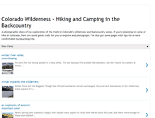 Tablet Screenshot of colorado-wilderness.blogspot.com
