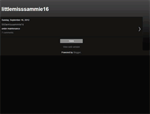 Tablet Screenshot of littlemisssammie16.blogspot.com