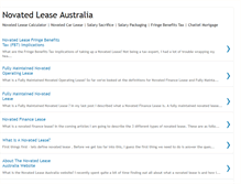 Tablet Screenshot of novatedlease.blogspot.com