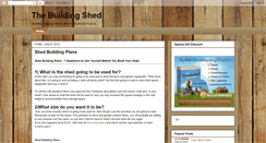 Desktop Screenshot of buildingshed.blogspot.com