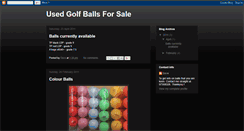 Desktop Screenshot of dave-usedgolfballs.blogspot.com