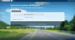 Desktop Screenshot of diariodelaquiebra.blogspot.com