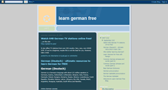 Desktop Screenshot of learngermanfree.blogspot.com