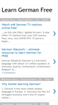 Mobile Screenshot of learngermanfree.blogspot.com