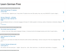 Tablet Screenshot of learngermanfree.blogspot.com