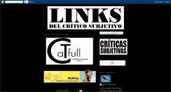 Desktop Screenshot of linkscriticosubjetivo.blogspot.com