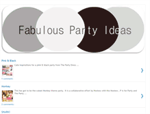 Tablet Screenshot of fabulouspartyideas.blogspot.com