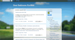 Desktop Screenshot of bestbaltimoreroofers.blogspot.com