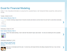 Tablet Screenshot of excel4finance.blogspot.com