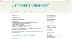 Desktop Screenshot of campbellsclassroom.blogspot.com