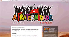 Desktop Screenshot of afraternidadevermelha.blogspot.com