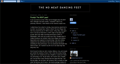 Desktop Screenshot of nomeatdancingfeet.blogspot.com