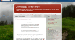 Desktop Screenshot of dermoscopymadesimple.blogspot.com