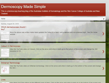 Tablet Screenshot of dermoscopymadesimple.blogspot.com