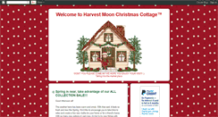 Desktop Screenshot of harvestmoonchristmascottage.blogspot.com