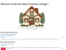 Tablet Screenshot of harvestmoonchristmascottage.blogspot.com