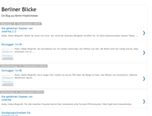 Tablet Screenshot of berlinerblicke.blogspot.com