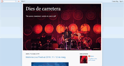 Desktop Screenshot of diesdecarretera.blogspot.com