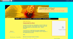 Desktop Screenshot of deathbylettuce.blogspot.com