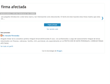 Tablet Screenshot of firmafectada.blogspot.com