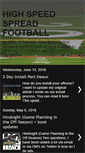 Mobile Screenshot of highspeedspreadfootball.blogspot.com