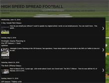 Tablet Screenshot of highspeedspreadfootball.blogspot.com