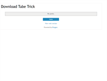 Tablet Screenshot of downloadtubetrick.blogspot.com