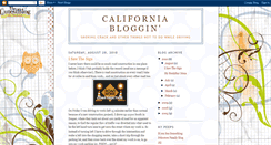 Desktop Screenshot of californiabloggin.blogspot.com