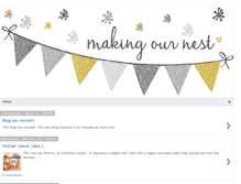 Tablet Screenshot of making-our-nest.blogspot.com