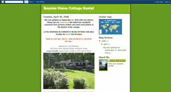 Desktop Screenshot of baysidemainecottagerental.blogspot.com